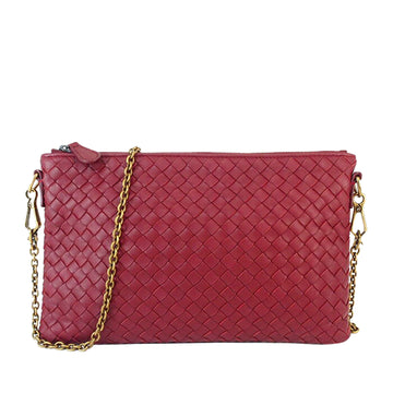 Bottega Veneta Intrecciato Leather Wallet On Chain Crossbody Bag