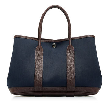 HERMES Toile Garden Party TPM Tote Bag