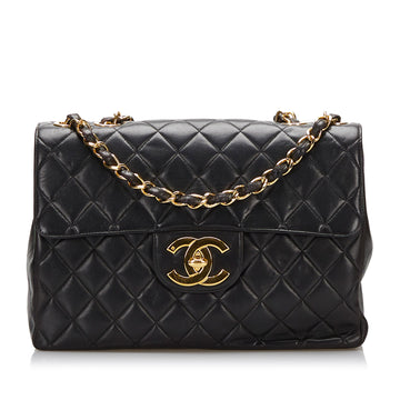 Chanel Maxi Classic Lambskin Flap Double Shoulder Bag
