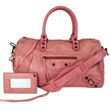 BALENCIAGA City bag in pink leather