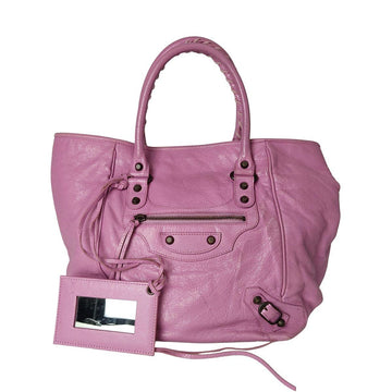 BALENCIAGA City bag in violet leather