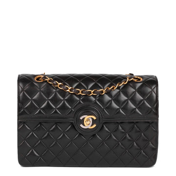 Chanel Black Quilted Lambskin Vintage Medium Paris-Limited Classic Single Flap Bag