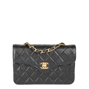Chanel Black Quilted Lambskin Vintage Rectangular Mini Flap Bag