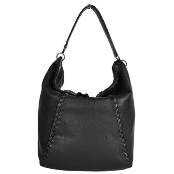 BOTTEGA VENETA Soft Shopper shoulder bag in black leather