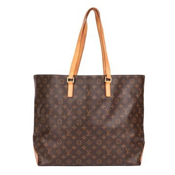 Louis Vuitton Brown Monogram Coated Canvas & Vachetta Leather Vintage Cabas Alto XL Shoulder Bag