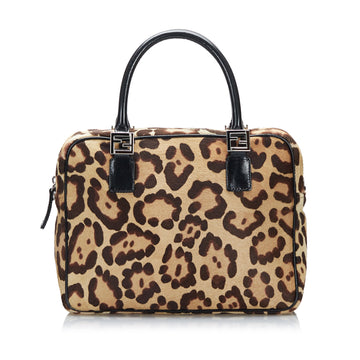Fendi Leopard Print Pony Hair Handbag