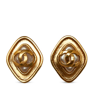 black chanel earrings cc logo