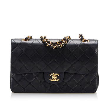 Chanel Medium Classic Lambskin Double Flap Shoulder Bag