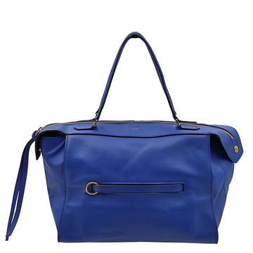 CeLINE Celine Ring handbag in light blue leather