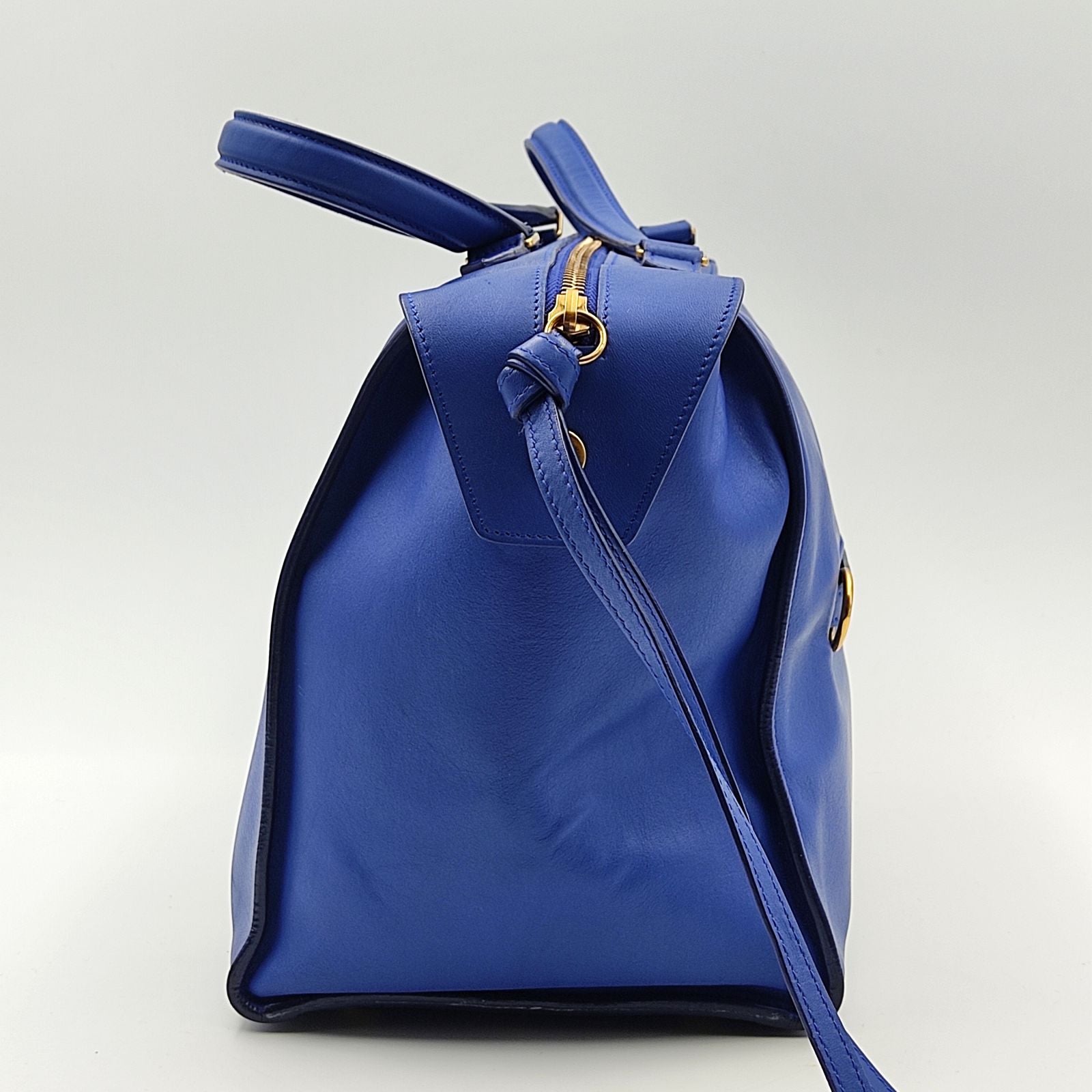 CELINE Celine Celine Ring handbag in light blue leather