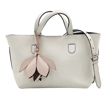 DIOR Christian Blossom mini shoulder bag in white leather