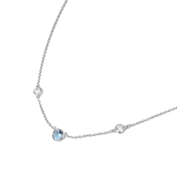 Tiffany & Co Colours by the Yard Aquamarine and Diamond Necklace