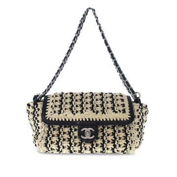 CHANEL Crochet CC Flap Shoulder Bag