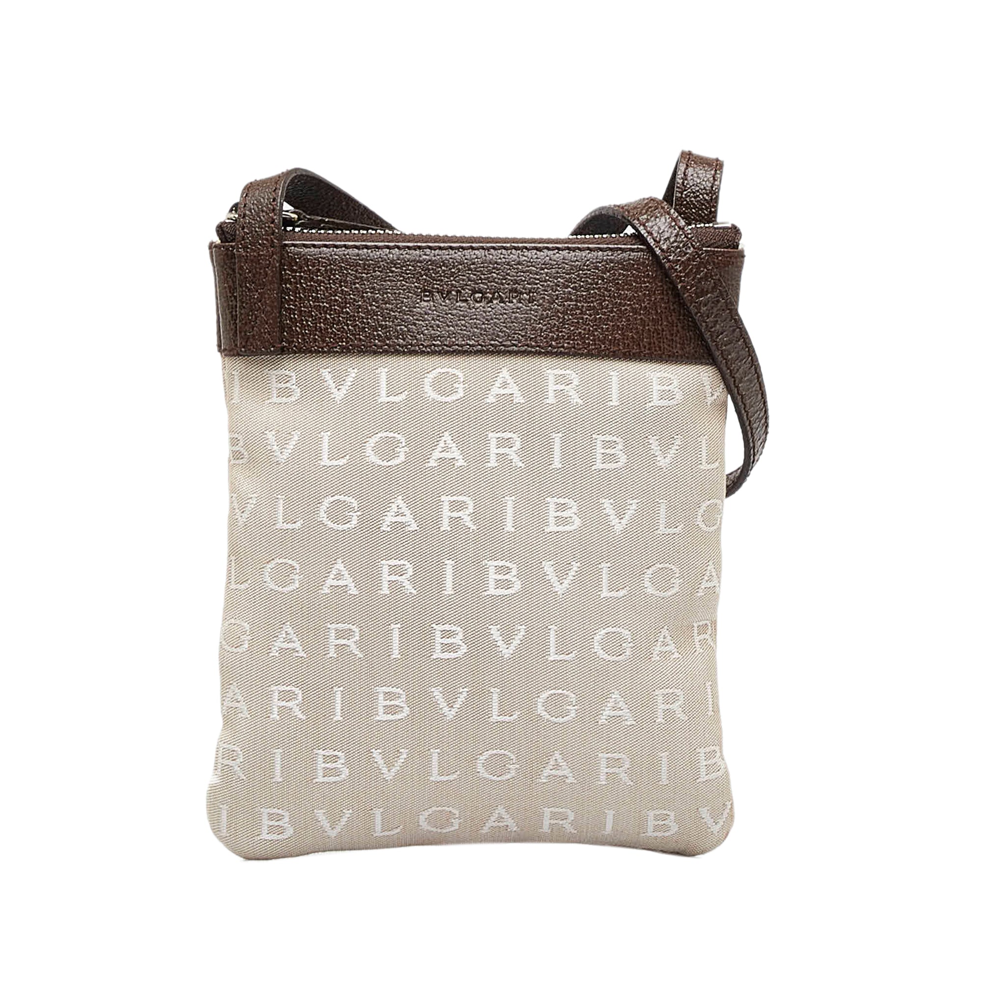Bvlgari Logo Canvas Shoulder Bag – Fly Thread