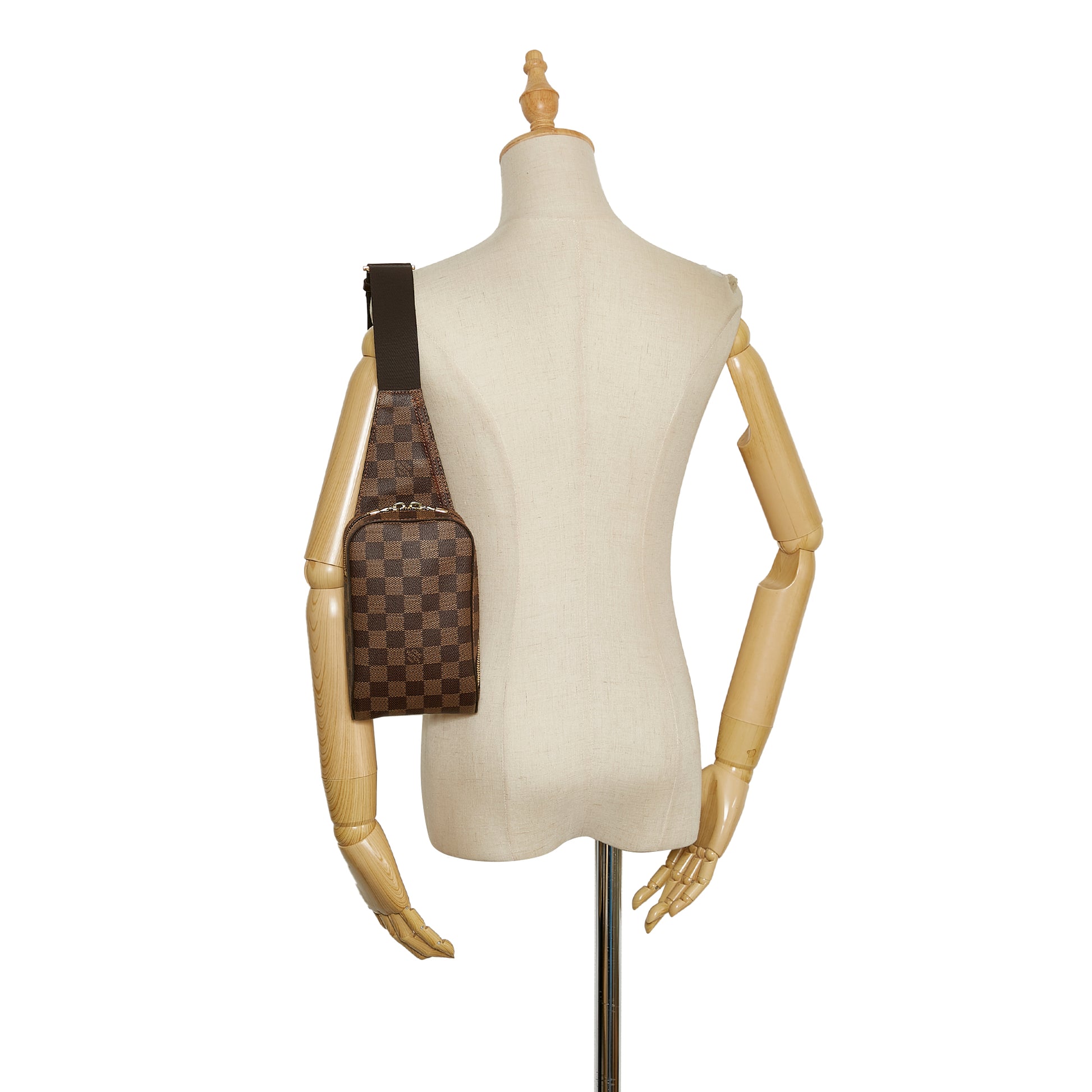 Louis Vuitton Damier Ebene Geronimos Sling / Belt Bag - $999
