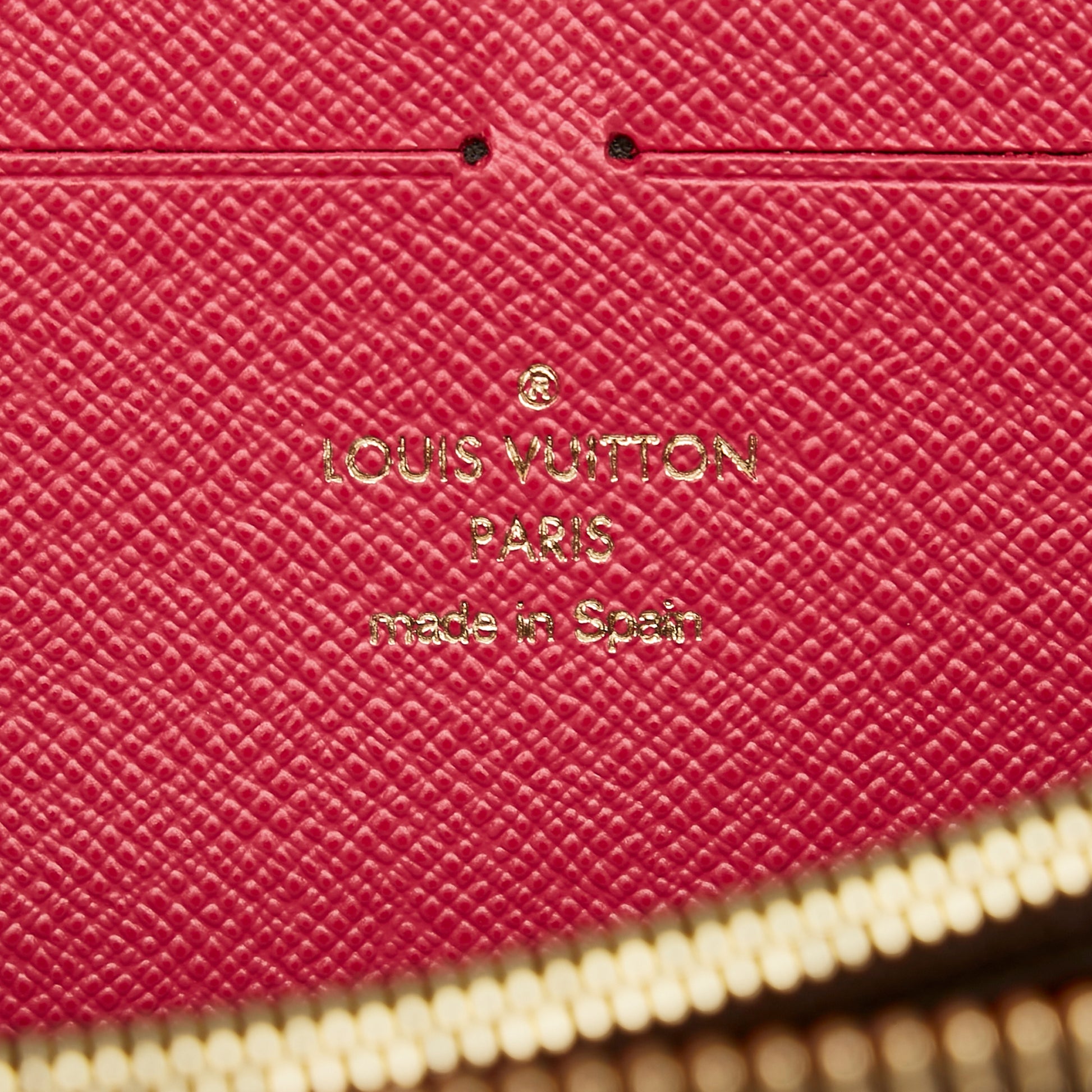 Louis Vuitton Clemence Wallet Monogram Blooming Flowers Hot Pink