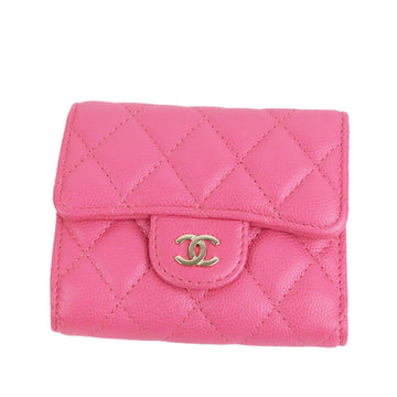 CHANEL CC Caviar Leather Wallet Small Wallets