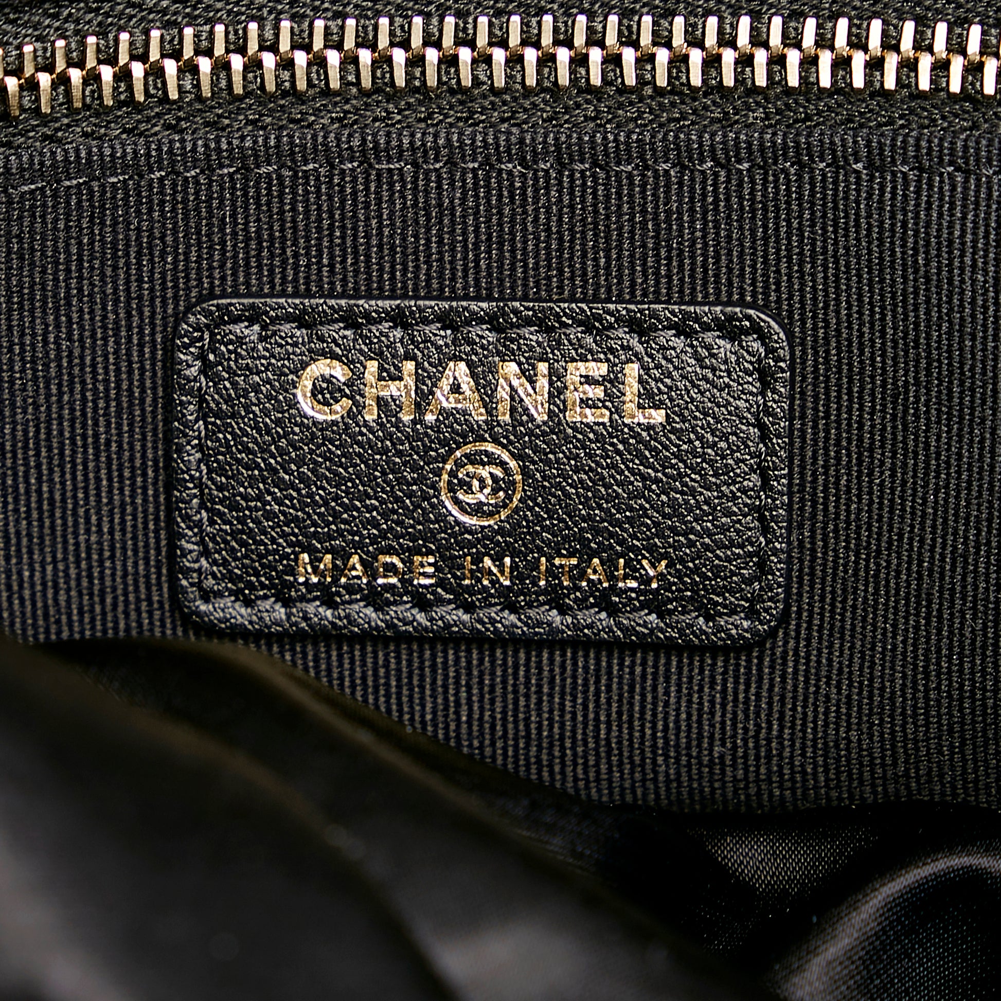 CHANEL canvas Tote Bag silver buckle handle bag black – Brand Off