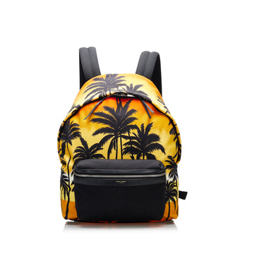 YSL Palm Tree Print City Backpack