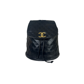 CHANEL CC Backpack Patent Leather