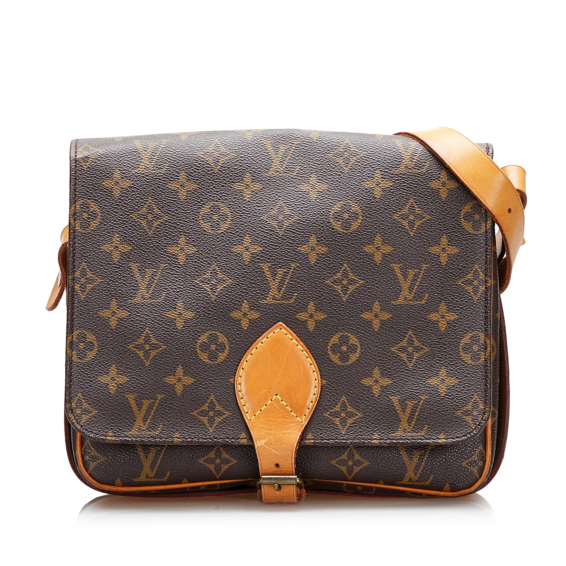 Vintage Louis Vuitton Cartouchiere GM Monogram Crossbody Bag