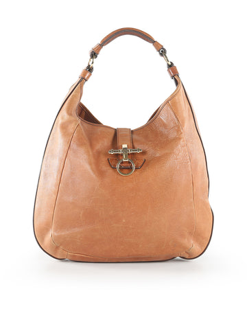 GIVENCHY Tan Leather Obsedia Hobo Bag