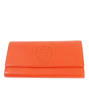 Gucci Soho Continental Leather Wallet Long Wallets