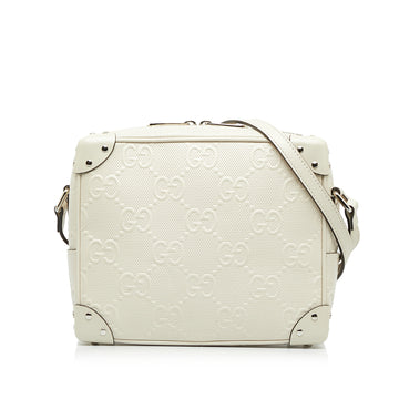 GUCCI GG Embossed Perforated Square Bag
