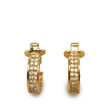 DIOR Rhinestone Clip-On Earrings Costume Earrings