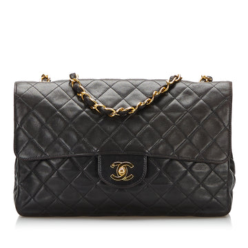 Chanel Medium Classic Lambskin Single Flap Crossbody Bag