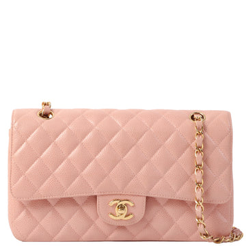 CHANEL, Bags, Auth Chanel Pink Classic Quilted Large Pouch Preloved
