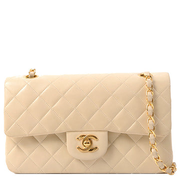 Chanel Around 1997 Made Classic Flap Chain Bag 23Cm Beige