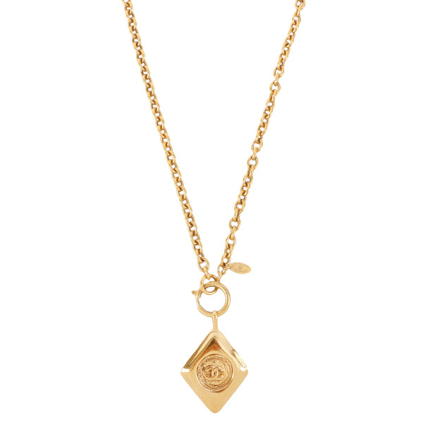 chanel gold chain necklace