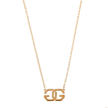 GIVENCHY Logo Plate Necklace