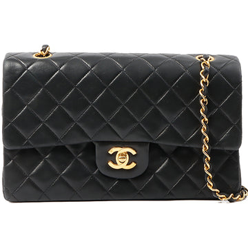 Chanel Around 1992 Made Classic Flap Chain Bag 25Cm Black