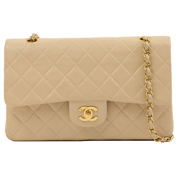 Chanel Around 1995 Made Classic Flap Chain Bag 25Cm Beige