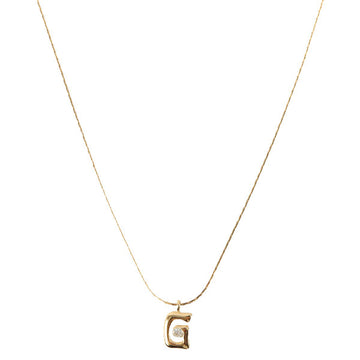 Givenchy Rhinestone Logo Plate Necklace