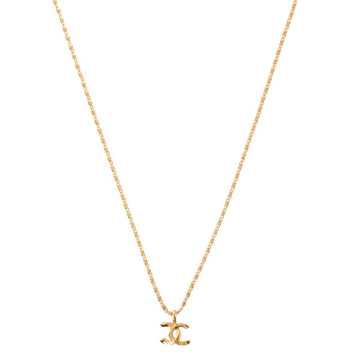Chanel Cc Mark Plate Necklace