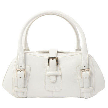 Loewe Senda Top Handle Bag White