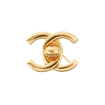 Chanel 1997 Made Turn-Lock Plate Brooch