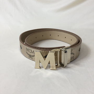 MCM Brand New gold reversible and resizable belt