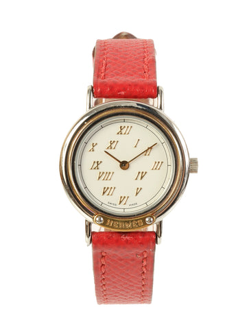 HERMES 1992 Made Meteor Watch Red