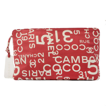 Chanel Around 2002 Made By Sea Line Multi Pouch Red