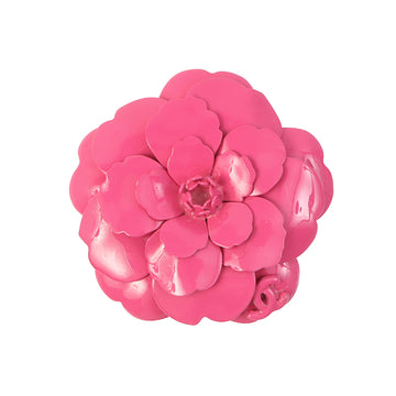 Chanel 2004 Made Camellia Motif Brooch Pink