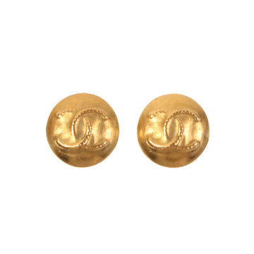 CHANEL 1995 Made Round Cc Mark Earrings