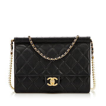 Chanel Medium Chic Pearls Flap Crossbody Bag