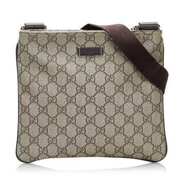 Gucci GG Supreme Flat Messenger Bag