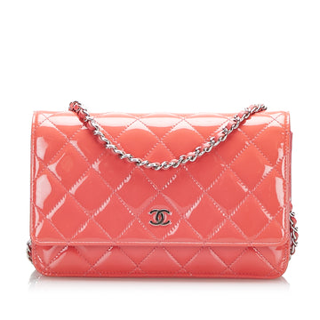 Chanel Classic Patent Wallet on Chain Crossbody Bag