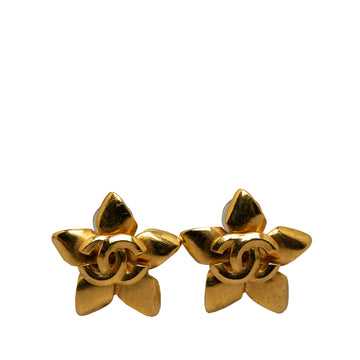 CHANEL CC Star Clip On Earrings Costume Earrings