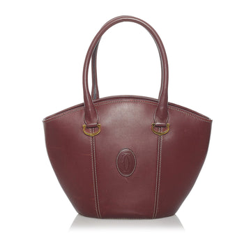 Must De Cartier Leather Tote Bag
